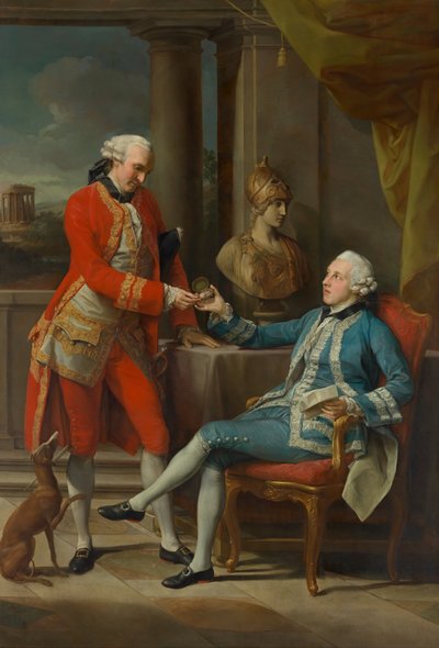 Sir Sampson Gideon and an unidentified companion by Pompeo Girolamo Batoni